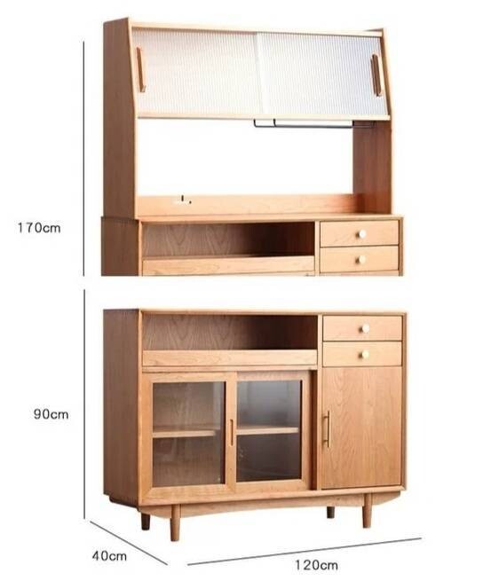 (包送貨安裝 | Delivery and Assembly Included) A135 日式長虹玻璃餐邊櫃 (dining sideboard)