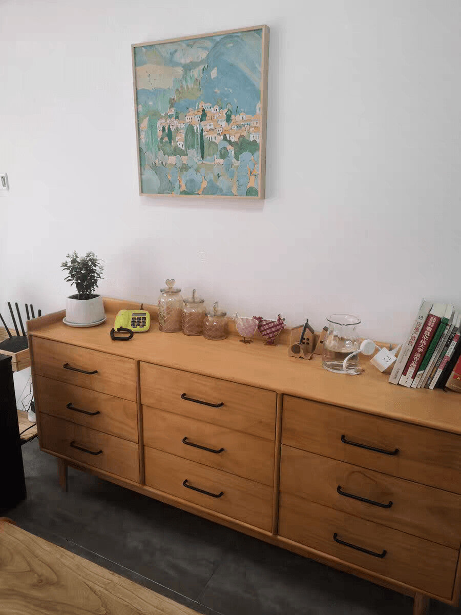 (包送貨安裝 | Delivery and Assembly Included) A102 日式實木九斗櫃 (Chest of drawers)
