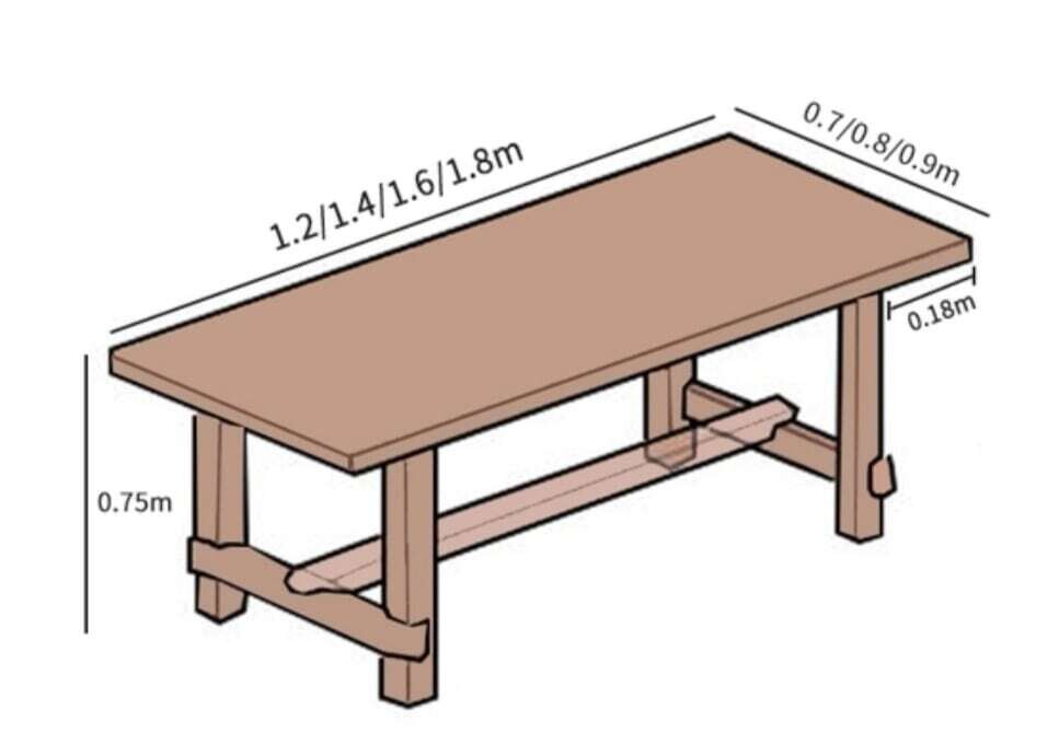 (包送貨安裝 | Delivery and Assembly Included) A111 日式餐桌 (dining table)
