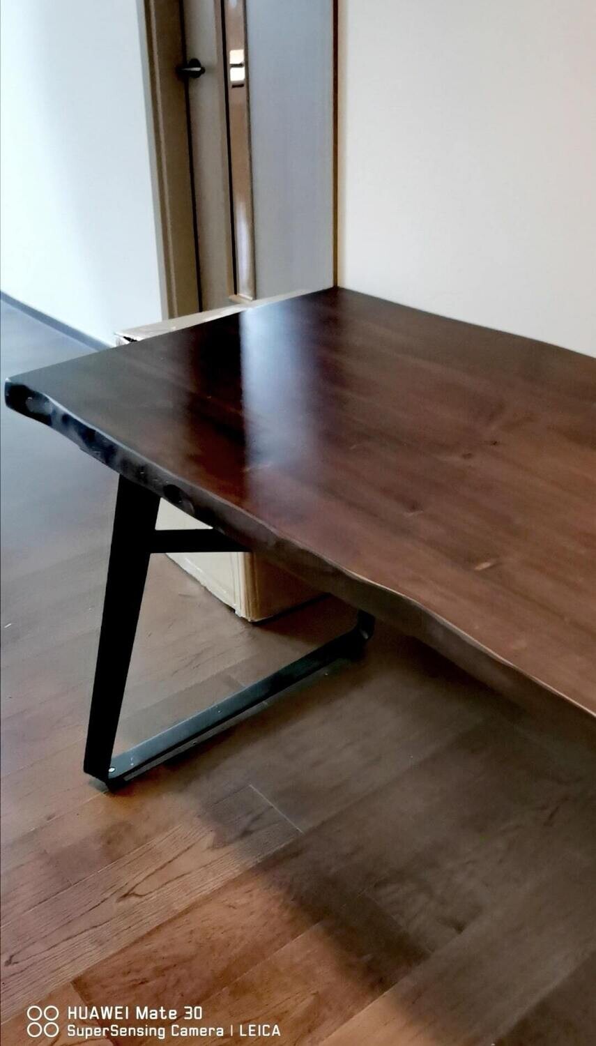 (包送貨安裝 | Delivery and Assembly Included)   A114 原木不規則實木餐桌 (dining table)
