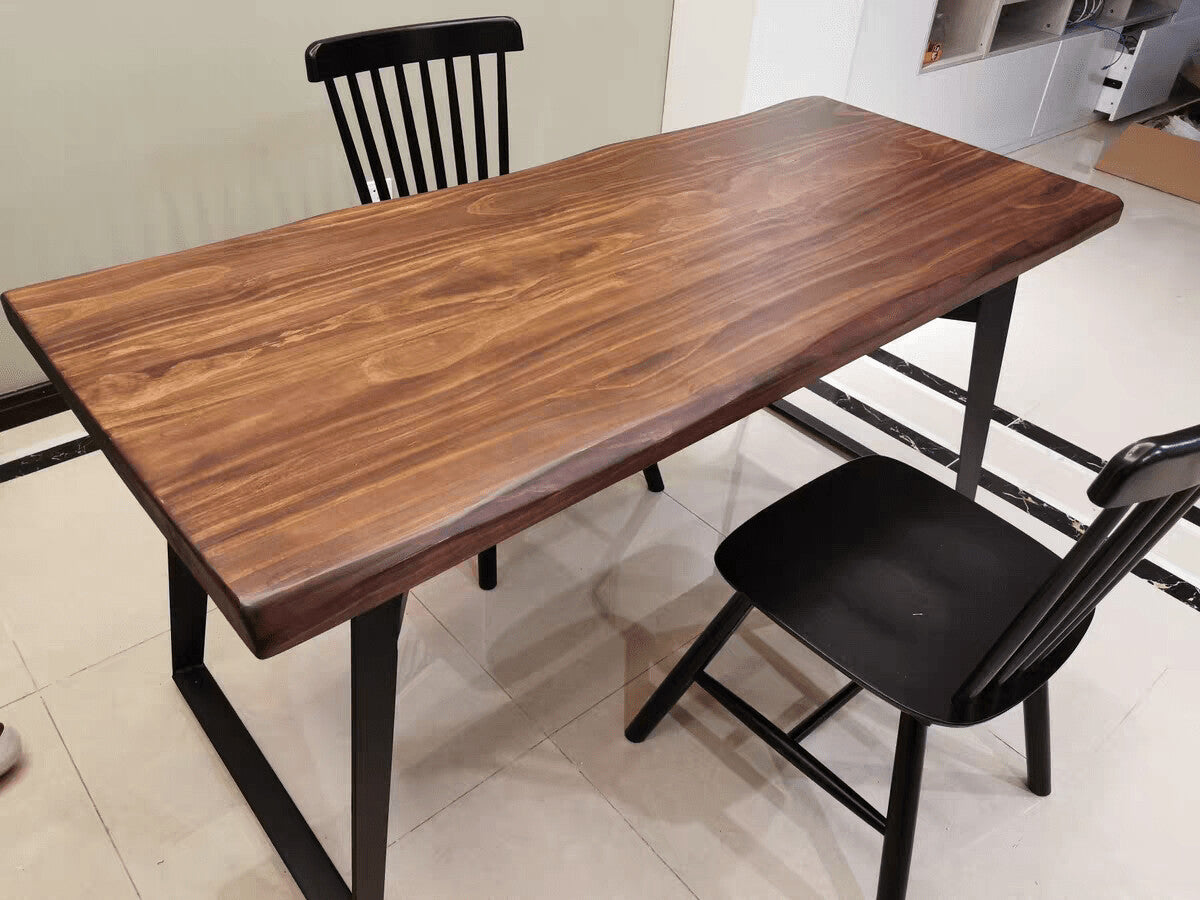 (包送貨安裝 | Delivery and Assembly Included)   A114 原木不規則實木餐桌 (dining table)