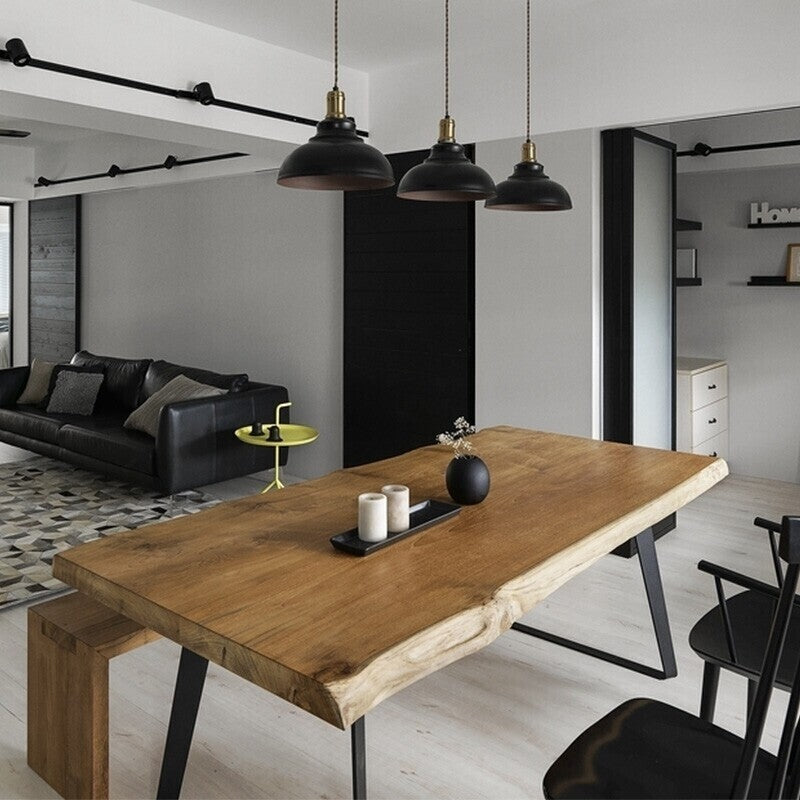 (包送貨安裝 | Delivery and Assembly Included)   A114 原木不規則實木餐桌 (dining table)