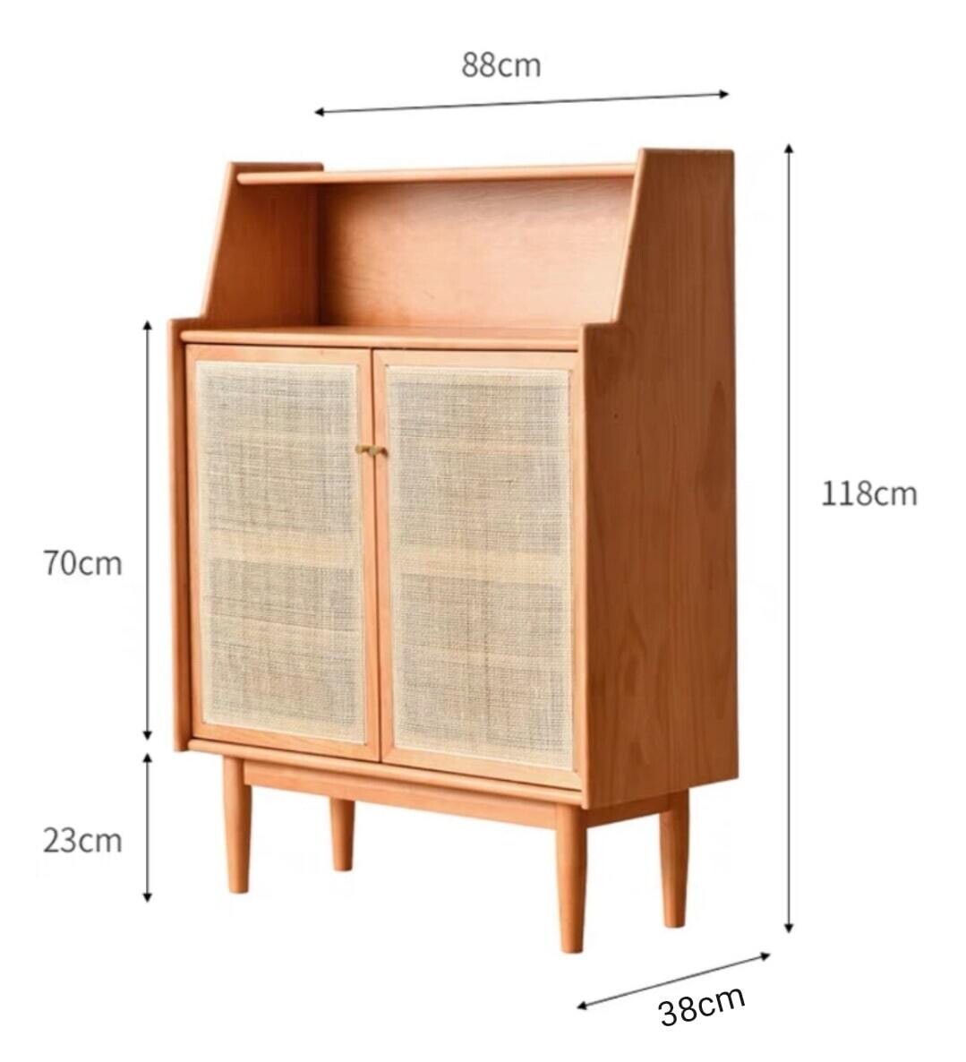 (包送貨安裝 | Delivery and Assembly Included) A124 簡約日式藤鞋櫃 (rattan shoe cabinet)