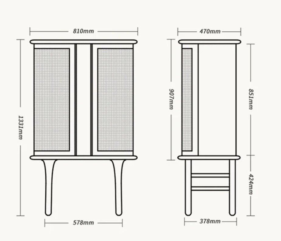 (包送貨安裝 | Delivery and Assembly Included)  A211 藤織門雜物櫃 (rattan cabineta