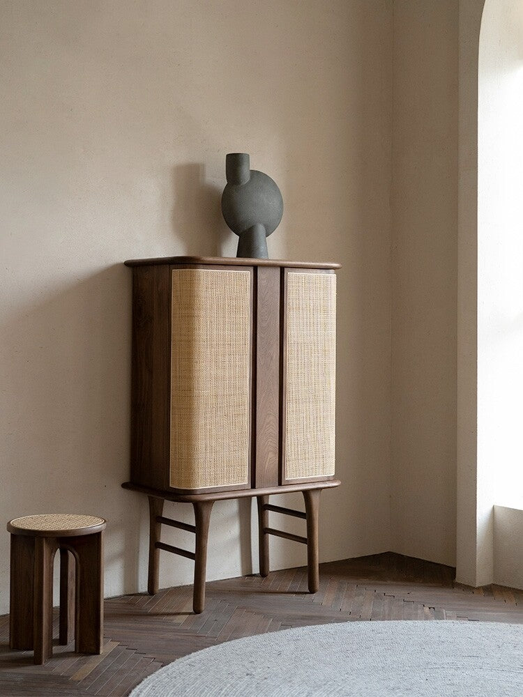 (包送貨安裝 | Delivery and Assembly Included)  A211 藤織門雜物櫃 (rattan cabineta