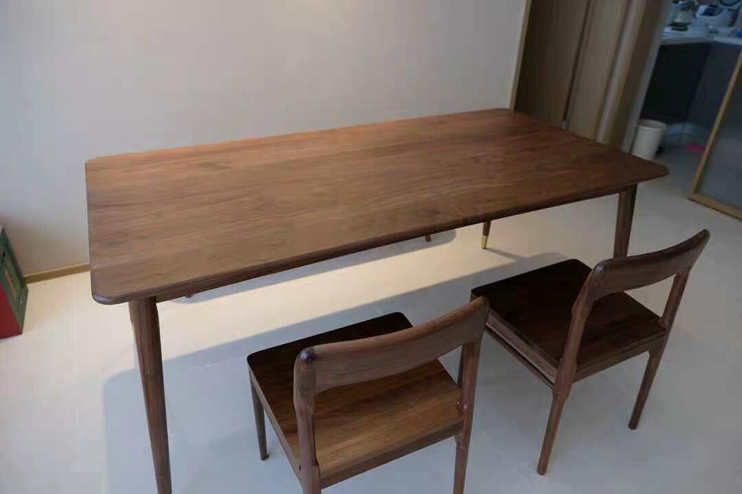 (包送貨安裝 | Delivery and Assembly Included)  A206 北歐黑胡桃木餐桌 (walnut dining table)