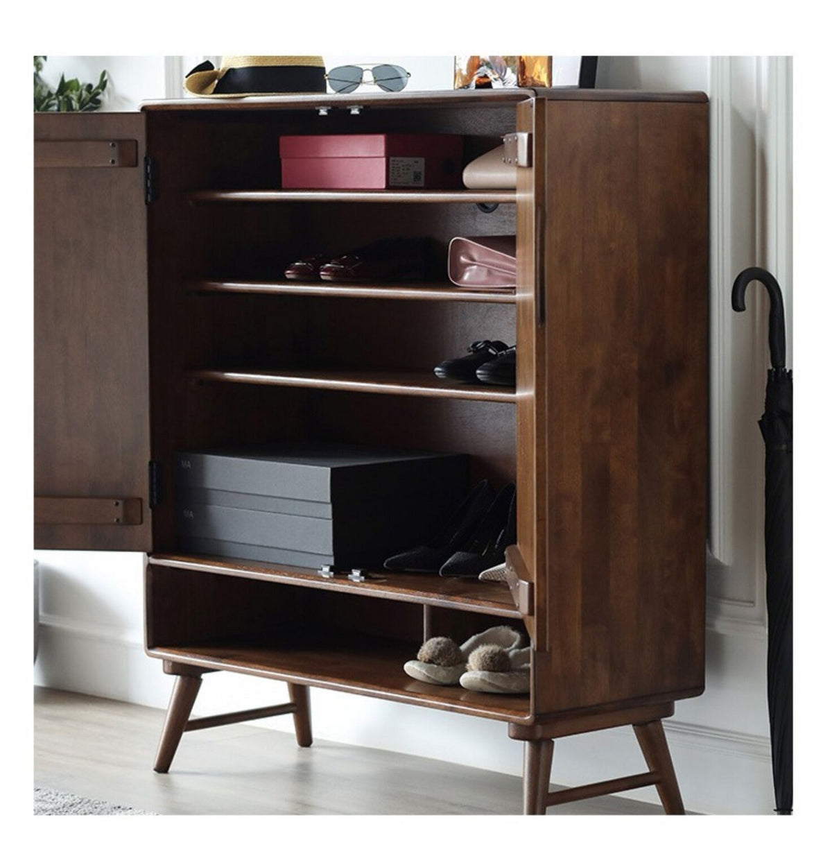 A209馬來西亞橡膠木鞋櫃 (Malaysia Shoe Cabinet)