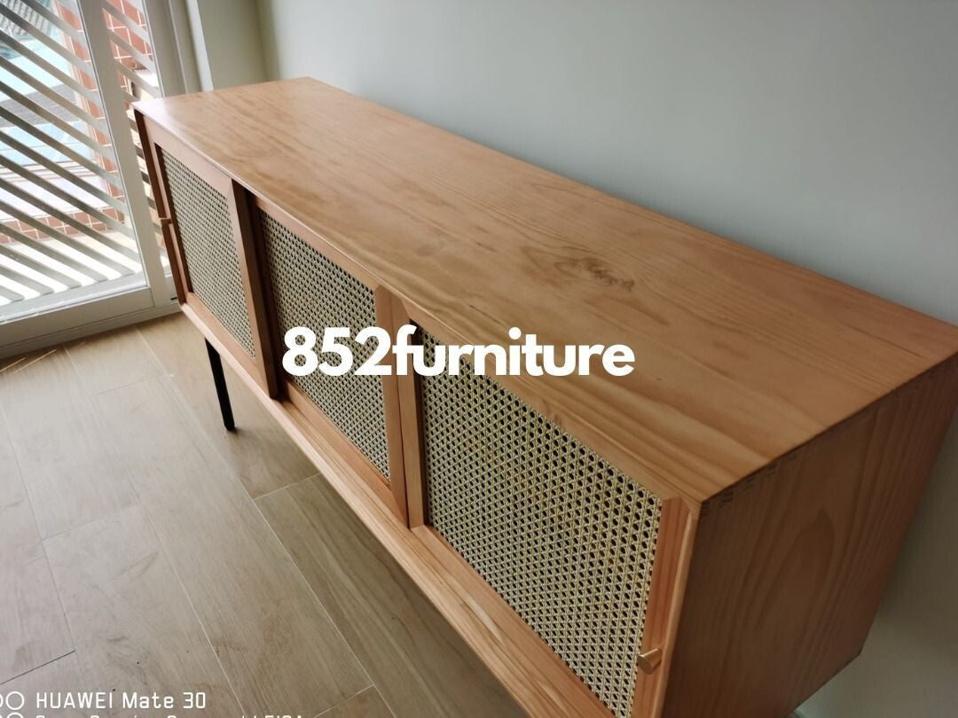 (包送貨安裝 | Delivery and Assembly Included) A031 日式藤織面電視櫃 (tv cabinet)