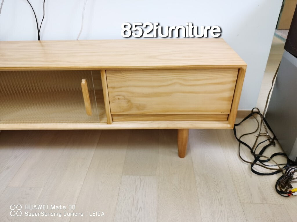 (包送貨安裝 | Delivery and Assembly Included)  A015 日式玻璃電視櫃 (tv cabinet)