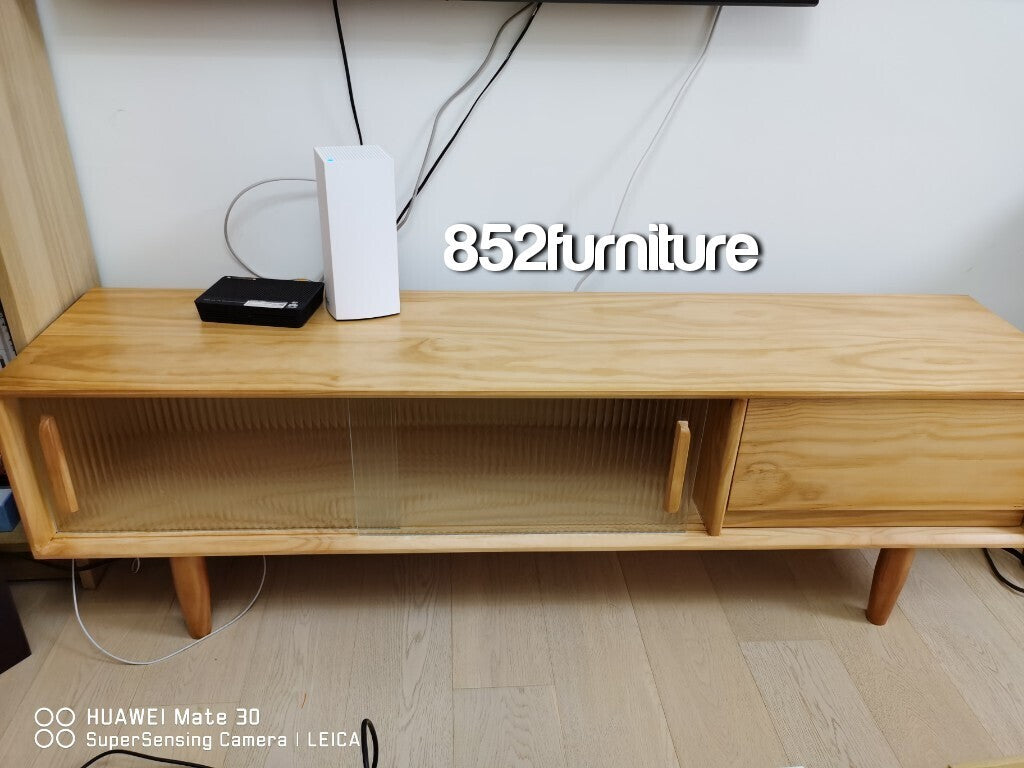 (包送貨安裝 | Delivery and Assembly Included)  A015 日式玻璃電視櫃 (tv cabinet)