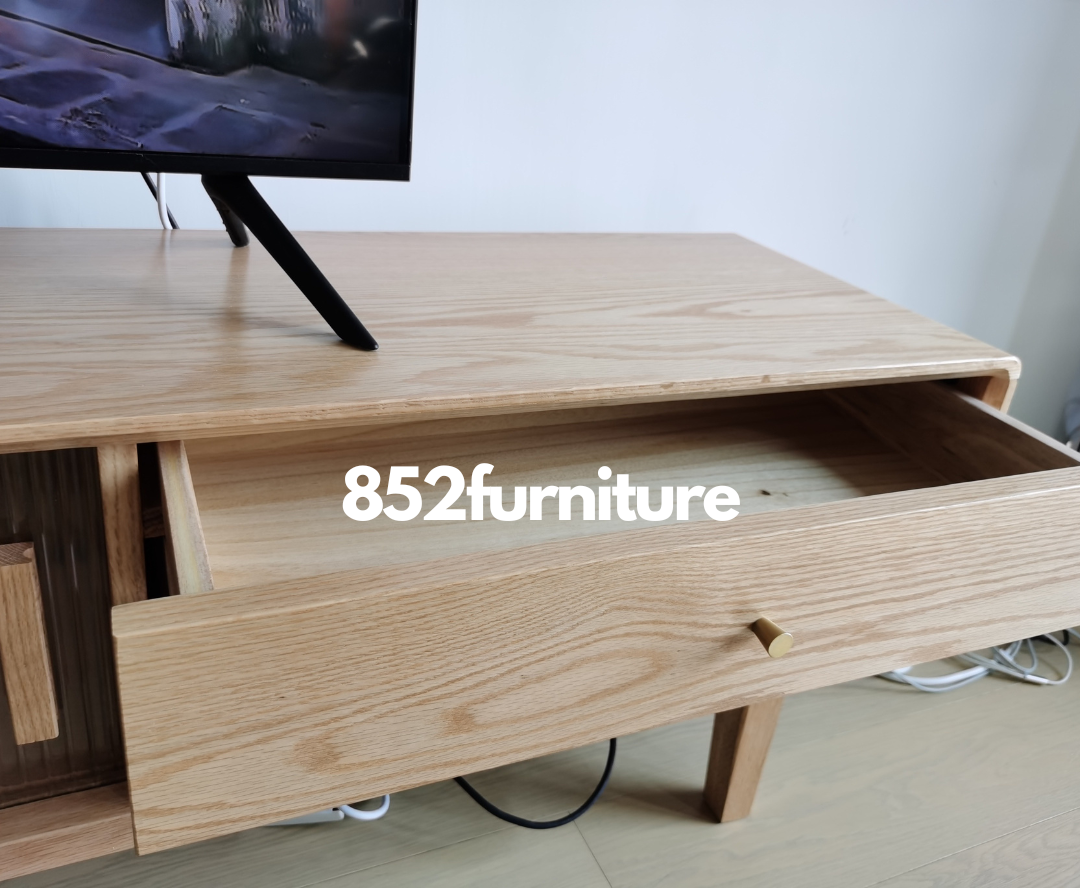 (包送貨安裝 | Delivery and Assembly Included) A018 實木電視櫃 (tv cabinet)
