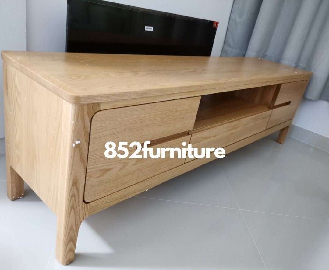 (包送貨安裝 | Delivery and Assembly Included) A082 橡木電視櫃 (Oak tv cabinet)
