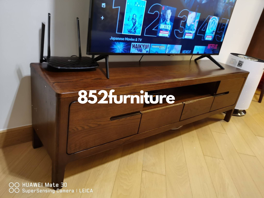 (包送貨安裝 | Delivery and Assembly Included) A082 橡木電視櫃 (Oak tv cabinet)
