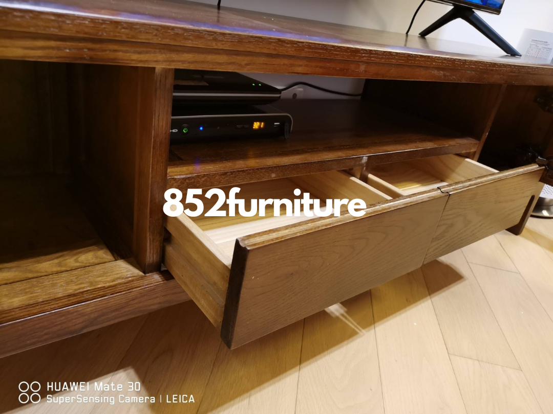 (包送貨安裝 | Delivery and Assembly Included) A082 橡木電視櫃 (Oak tv cabinet)