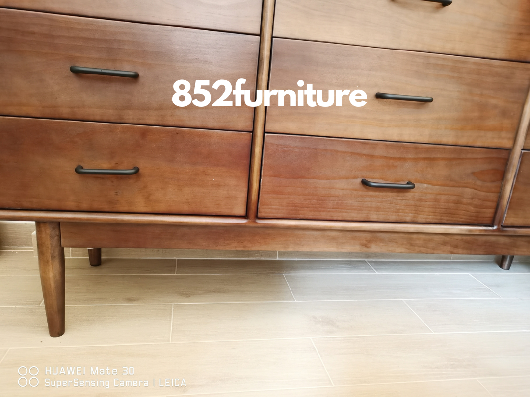 (包送貨安裝 | Delivery and Assembly Included) A102 日式實木九斗櫃 (Chest of drawers)