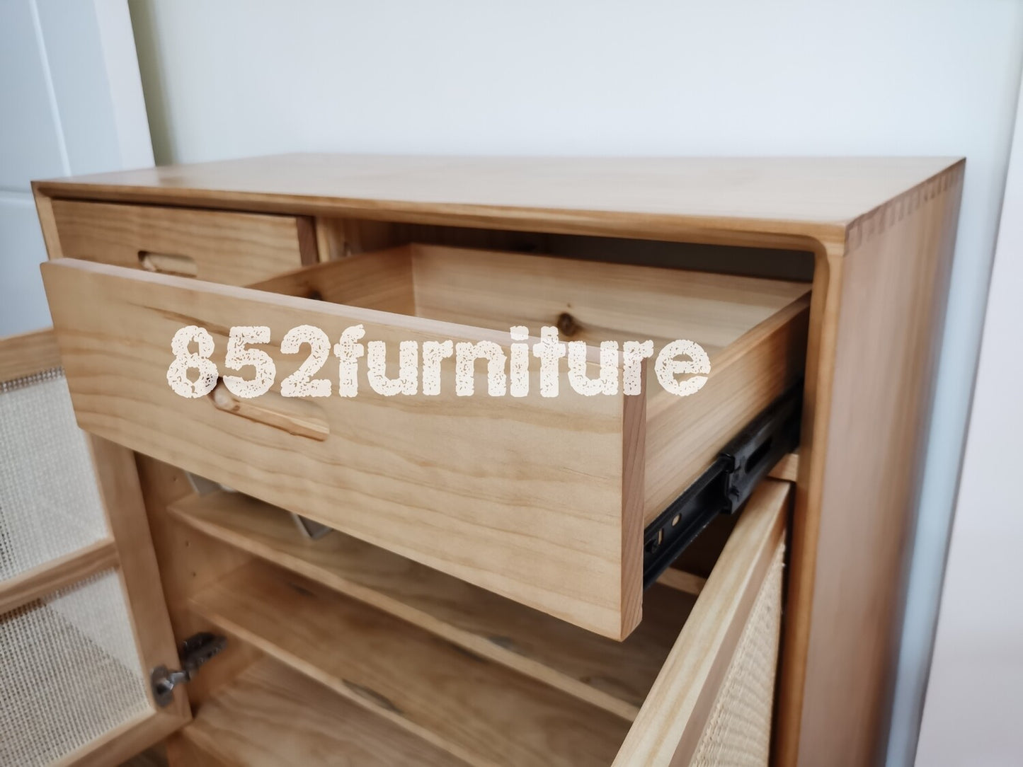 (包送貨安裝 | Delivery and Assembly Included) A121 日式藤織面鞋櫃 (rattan shoe cabinet)