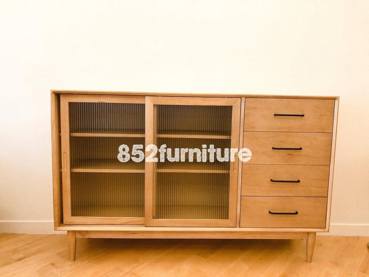 (包送貨安裝 | Delivery and Assembly Included) A109 日式長虹玻璃餐邊櫃 (dining sideboard)