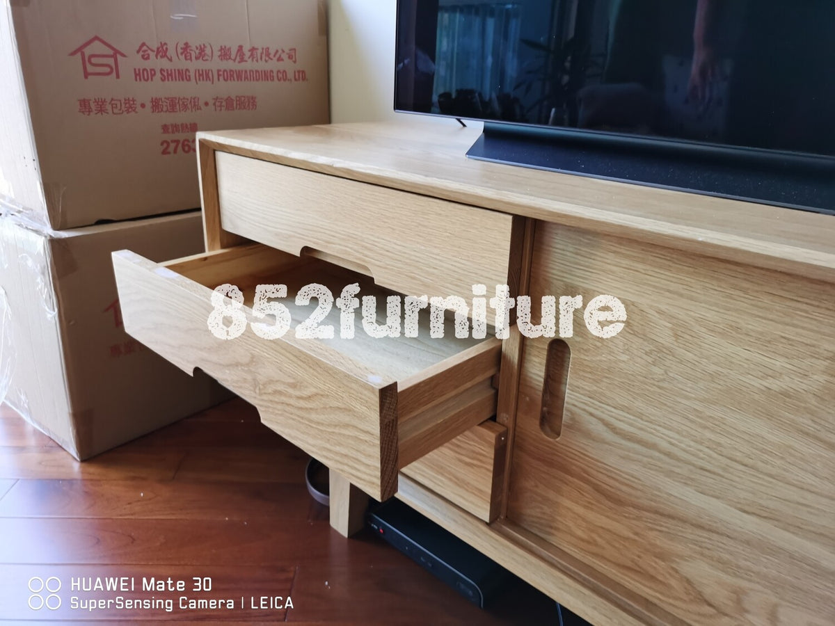 (包送貨安裝 | Delivery and Assembly Included)   A134 日式橡木電視櫃 (tv cabinet)