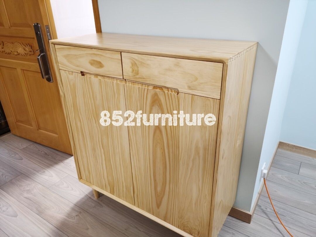 (包送貨安裝 | Delivery and Assembly Included) A159日式實木鞋櫃 (Japanese style shoe cabinet)