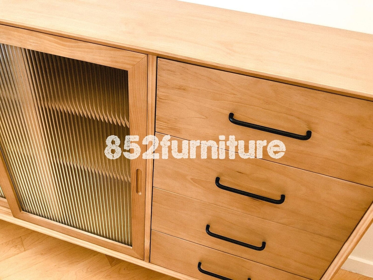 (包送貨安裝 | Delivery and Assembly Included) A109 日式長虹玻璃餐邊櫃 (dining sideboard)