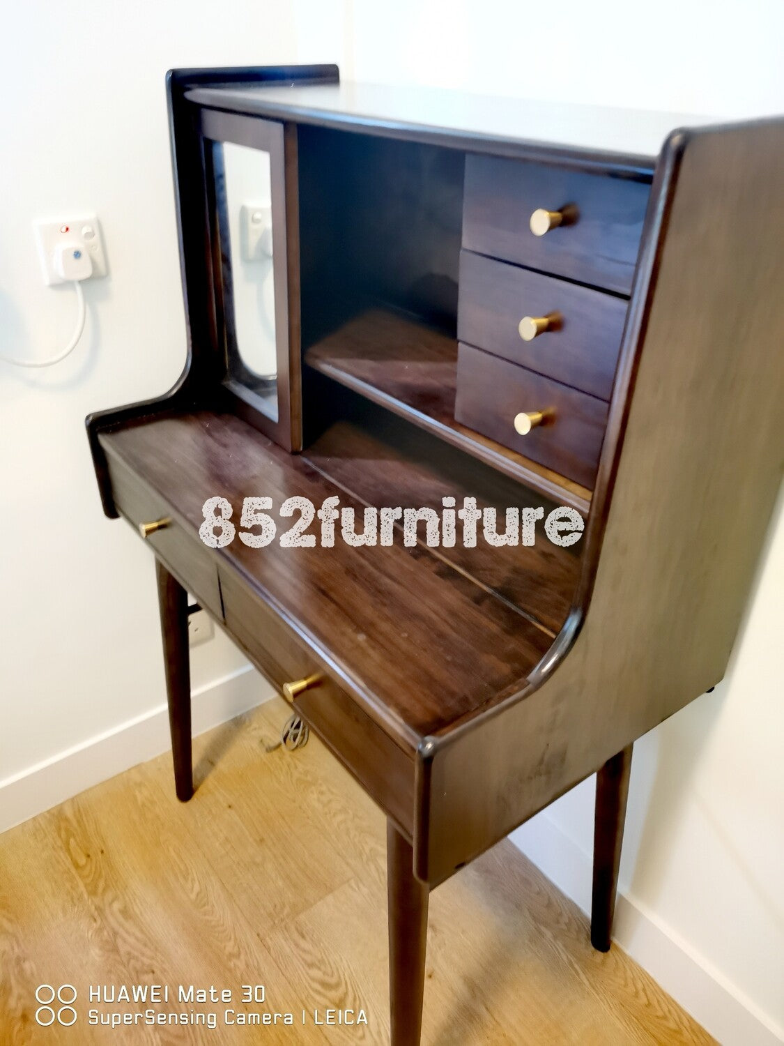 (包送貨安裝 | Delivery and Assembly Included)A110 實木梳妝臺(dressing table, not chair including, 不包椅)