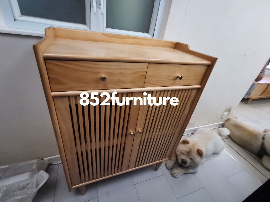 (包送貨安裝 | Delivery and Assembly Included)  A306日式條子鞋櫃 (Shoe Cabinet)