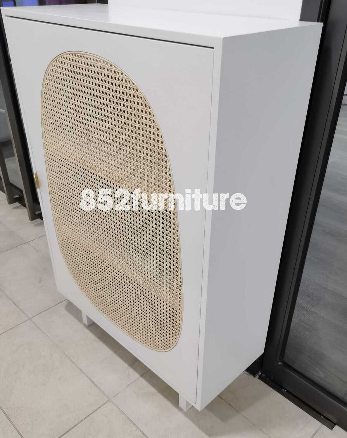(包送裝安裝 | delivery and assembly included) A221 藤織躺門餐邊櫃 (rattan dining sideboard)