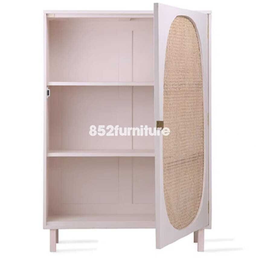 (包送裝安裝 | delivery and assembly included) A221 藤織躺門餐邊櫃 (rattan dining sideboard)