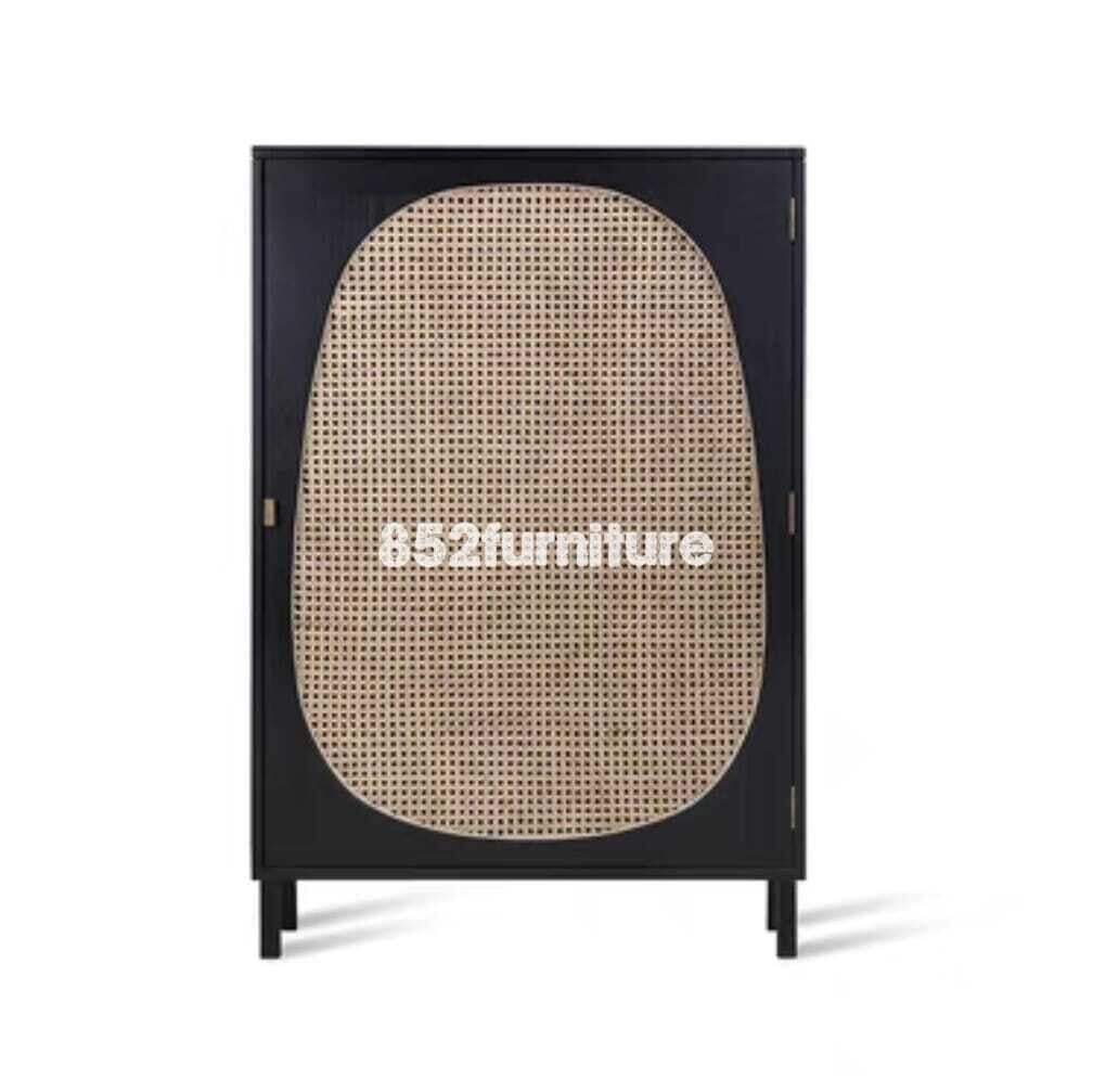 (包送裝安裝 | delivery and assembly included) A221 藤織躺門餐邊櫃 (rattan dining sideboard)