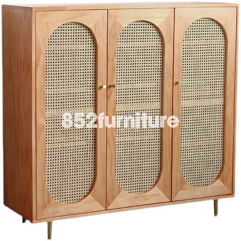 (包送貨安裝 | Delivery and Assembly Included) A224 日式藤面鞋櫃 (Rattan shoe cabinet)