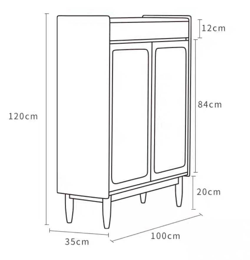 (包送貨安裝 | Delivery and Assembly Included)  A225 日式藤面簡約鞋櫃 (Rattan shoe cabinet)