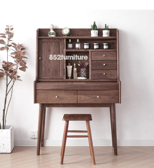 (包送貨安裝 | Delivery and Assembly Included) A229 日式實木梳妝台 (Japanese style dressing table)