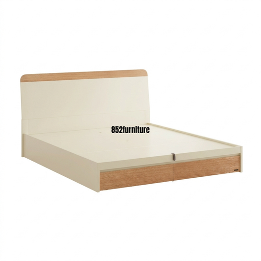 (包送貨安裝 | Delivery and Assembly Included) A642 木制櫃筒大床 (Wooden cabinet style bed)
