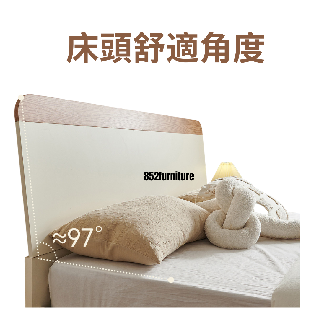(包送貨安裝 | Delivery and Assembly Included) A642 木制櫃筒大床 (Wooden cabinet style bed)