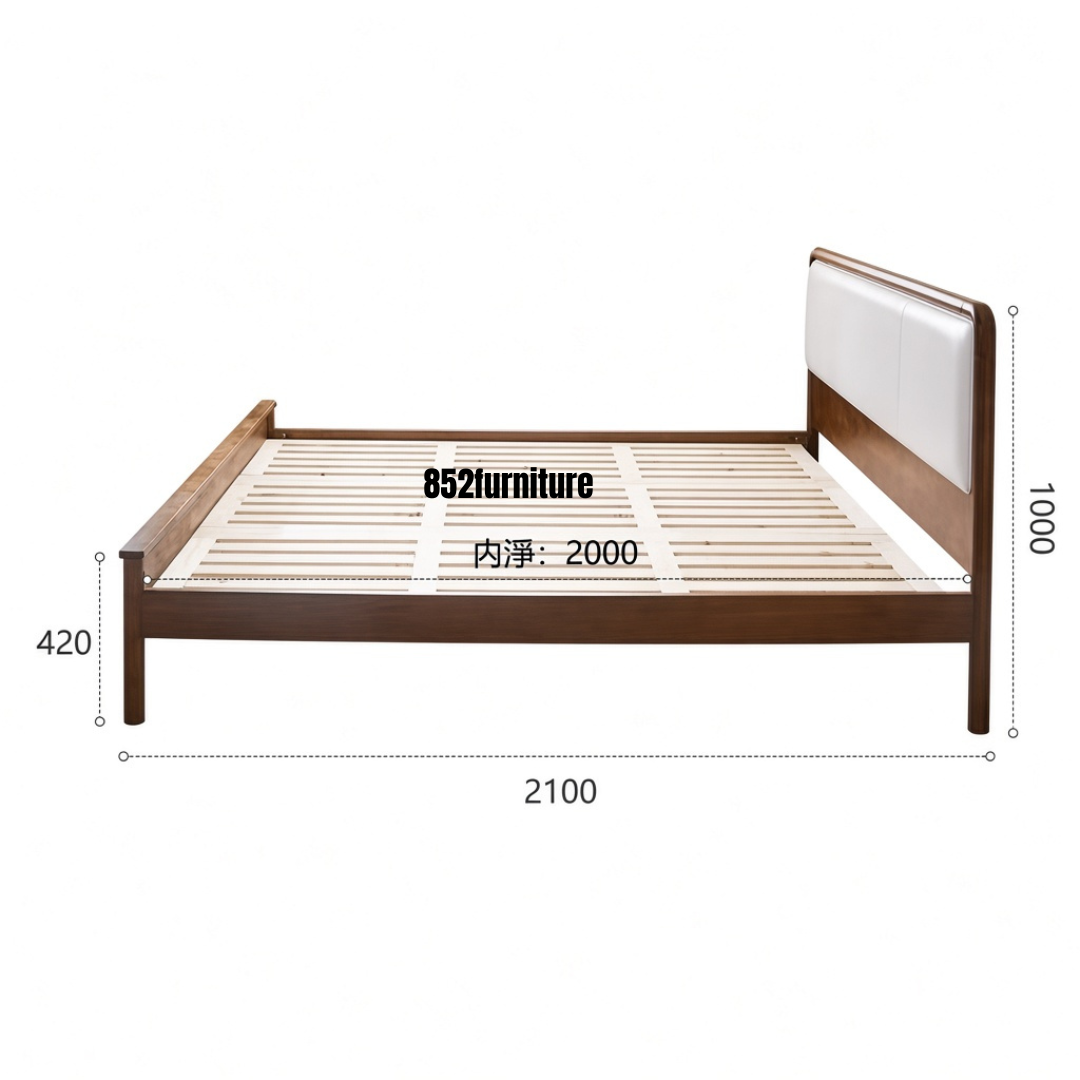 (包送貨安裝 | Delivery and Assembly Included) A643 木制大床 (Wooden cabinet style bed)