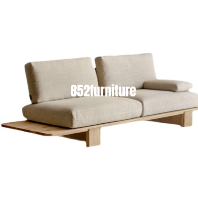 (包送貨安裝 | Delivery and Assembly Included) A386 日式布藝梳化 (solid wood sofa)