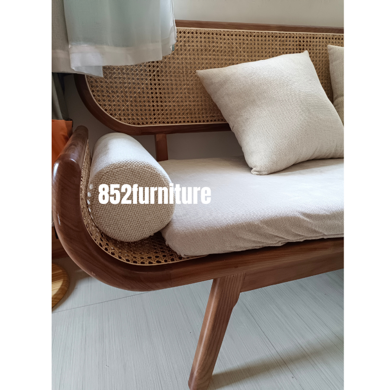 (包送貨安裝 | Delivery and Assembly Included) A395 日式藤織梳化 (rattan sofa)