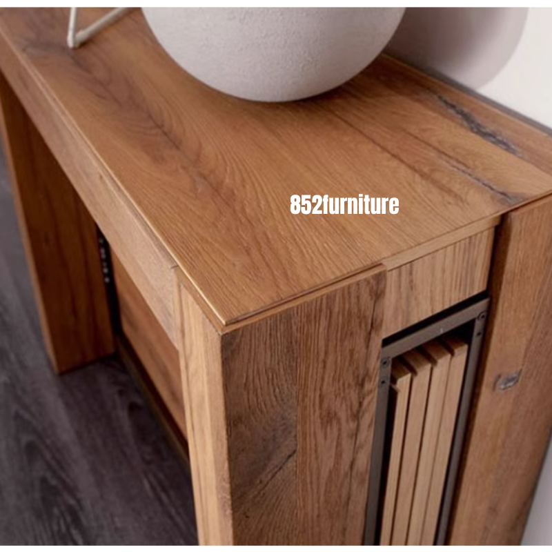 (包送貨安裝 | Delivery and Assembly Included) A397 實木申縮餐桌 (Wooden extendable dining table)