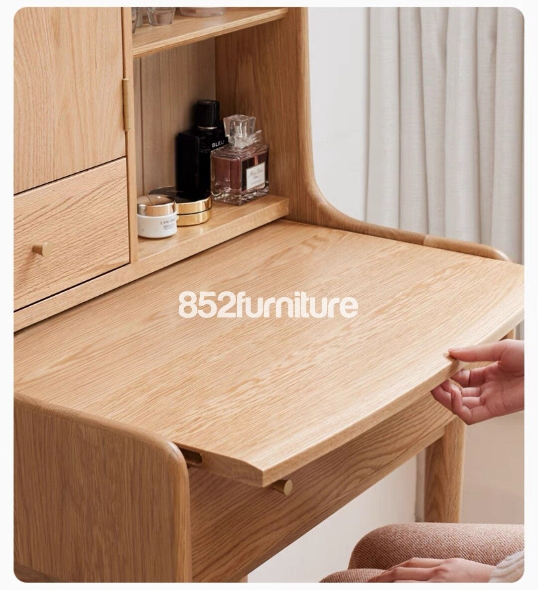 (包送貨安裝 | Delivery and Assembly Included) A402 橡木梳妝臺 (oak dressing table)