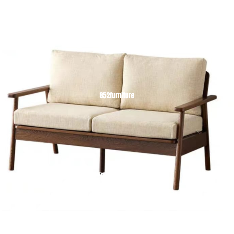 (包送貨安裝 | Delivery and Assembly Included) A410日式木制布梳化 (Fabric Sofa)