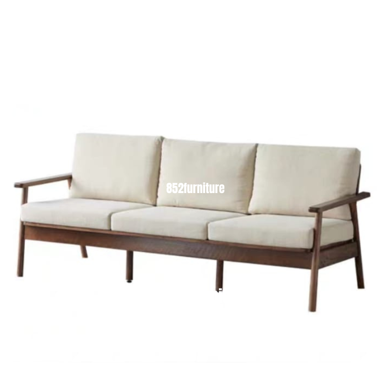 (包送貨安裝 | Delivery and Assembly Included) A410日式木制布梳化 (Fabric Sofa)