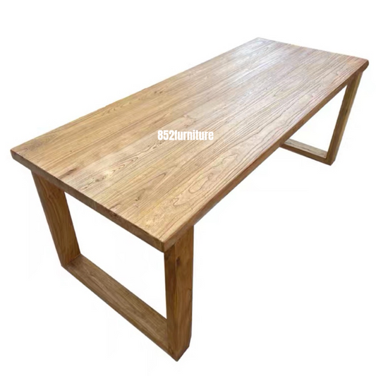 (包送貨安裝 | Delivery and Assembly Included) A412老榆木餐桌 (Elm Dining Table)