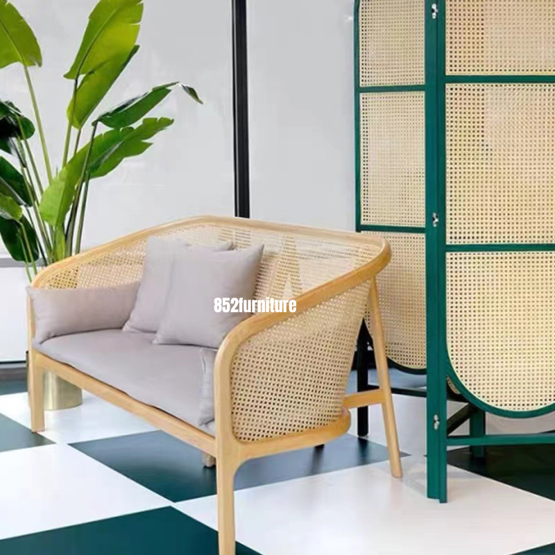 (包送貨安裝 | Delivery and Assembly Included) A425 日式藤編梳化 (Rattan Sofa)