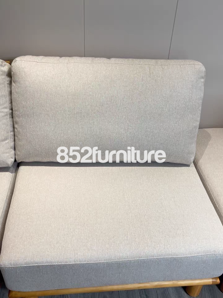 (包送貨安裝 | Delivery and Assembly Included)  A145 日式布梳化(wooden fabric sofa)