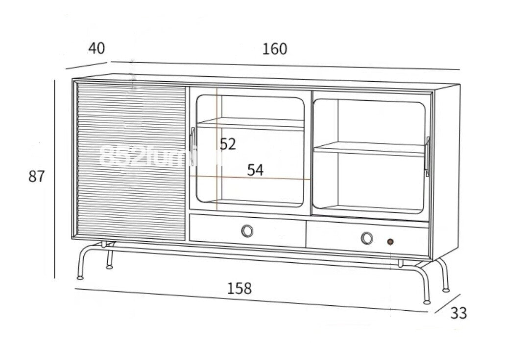 (包送貨安裝 | Delivery and Assembly Included)   A160中古款餐邊櫃 (Retro  Sideboard)