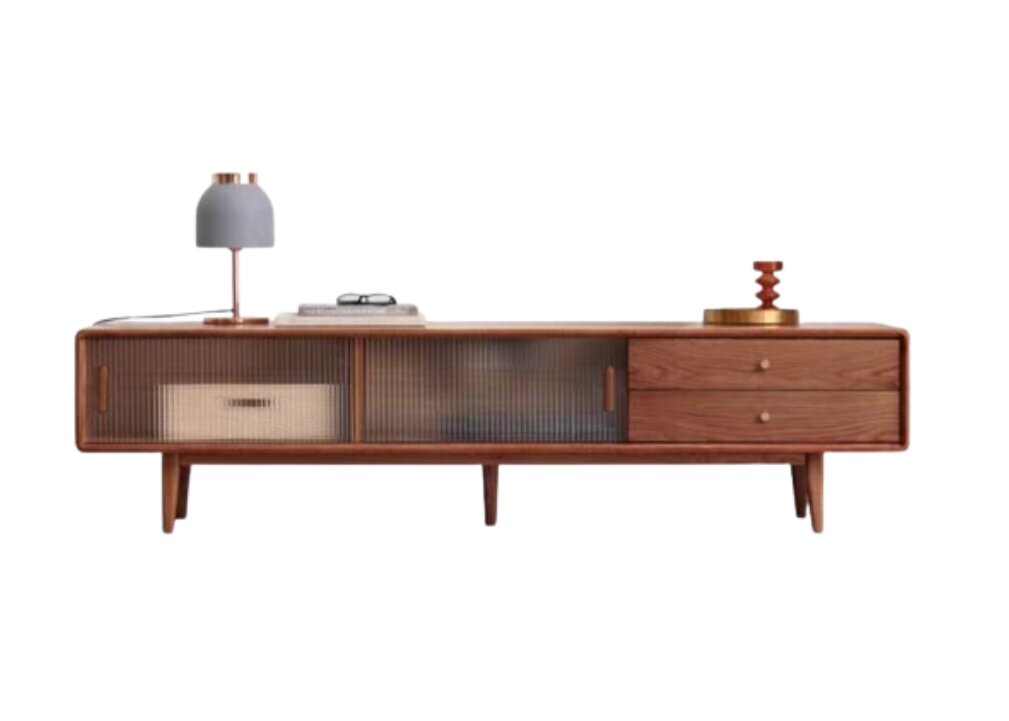 (包送貨安裝 | Delivery and Assembly Included) A002 日式長虹玻璃電視櫃 (tv cabinet)