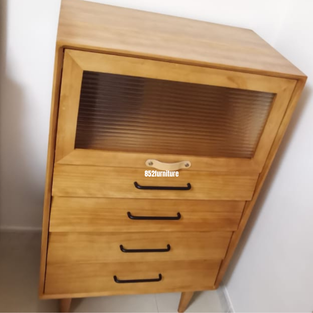 (包送貨安裝 | Delivery and Assembly Included) A037 日式實木五斗櫃 (chest of drawers)