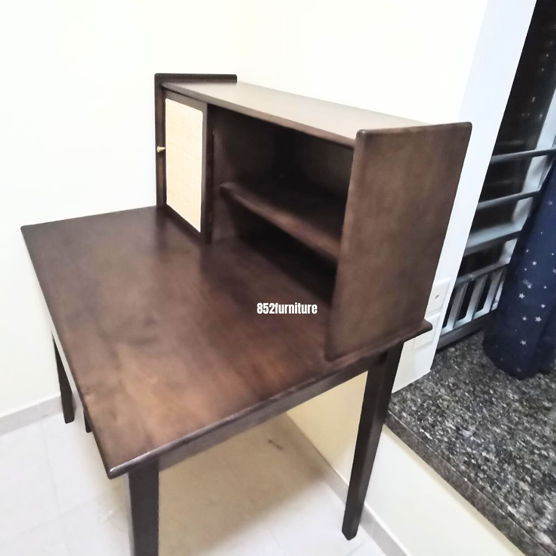 (包送貨安裝 | Delivery and Assembly Included) A061 簡約日式書台(rattan desk)