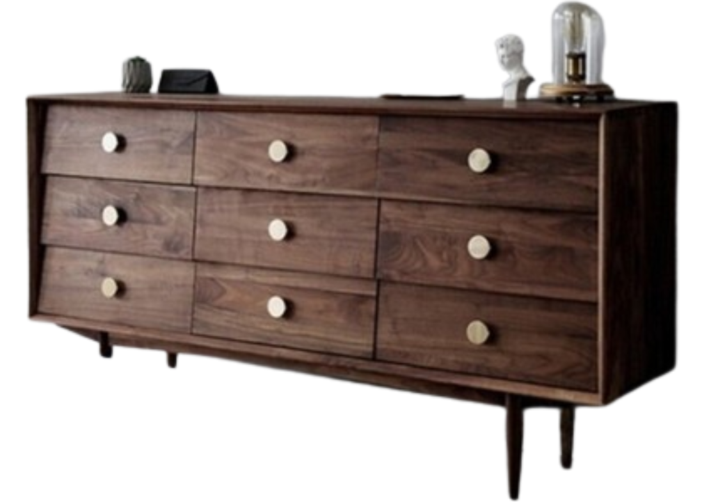 (包送貨安裝 | Delivery and Assembly Included)  A101 實木九斗櫃 (Chest of drawers)