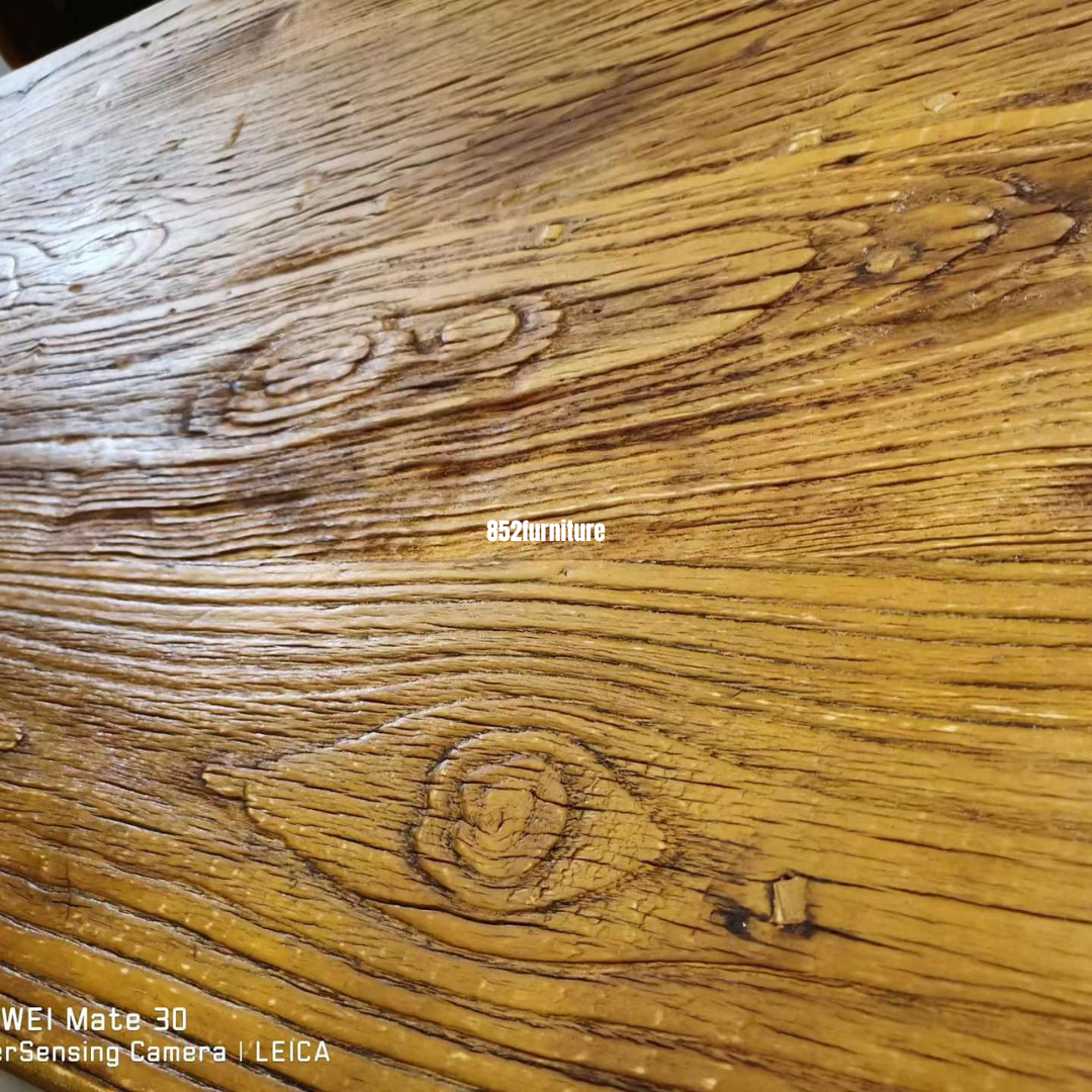 (包送貨安裝 | Delivery and Assembly Included) A115 老榆木實木餐桌 (elm dining table)